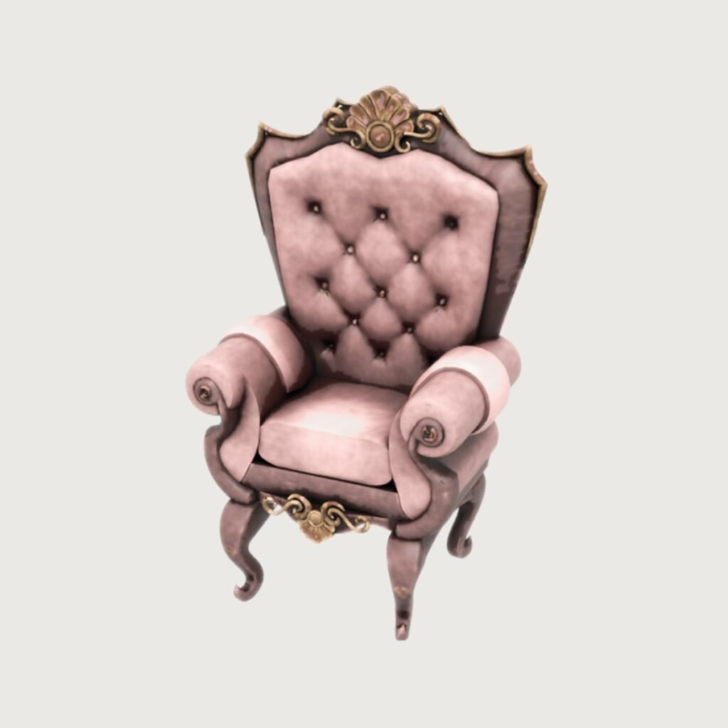 Baroque Throne Chair view 7