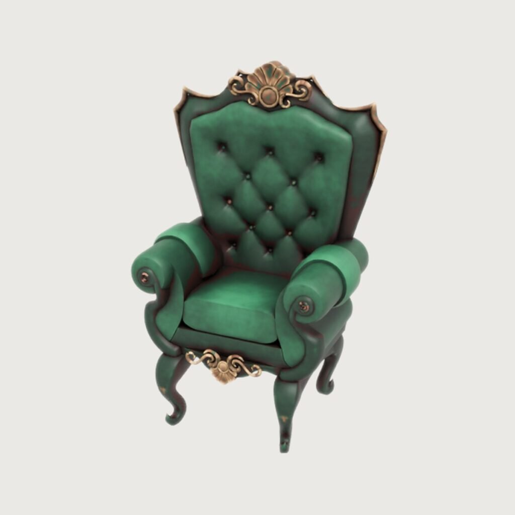 Baroque Throne Chair view 8