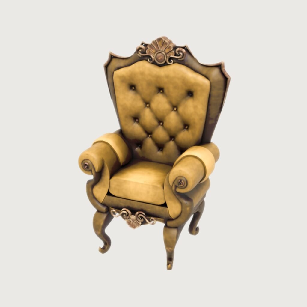 Baroque Throne Chair view 9