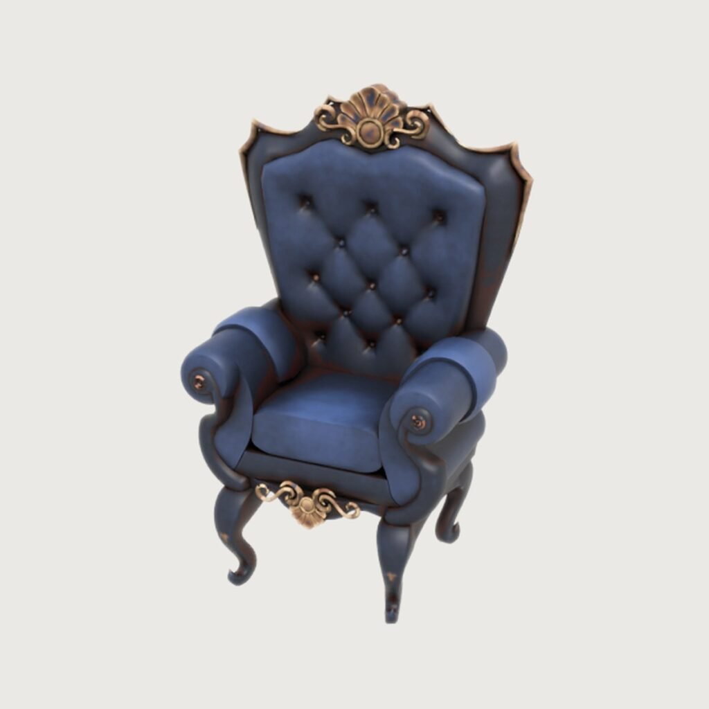 Baroque Throne Chair view 10