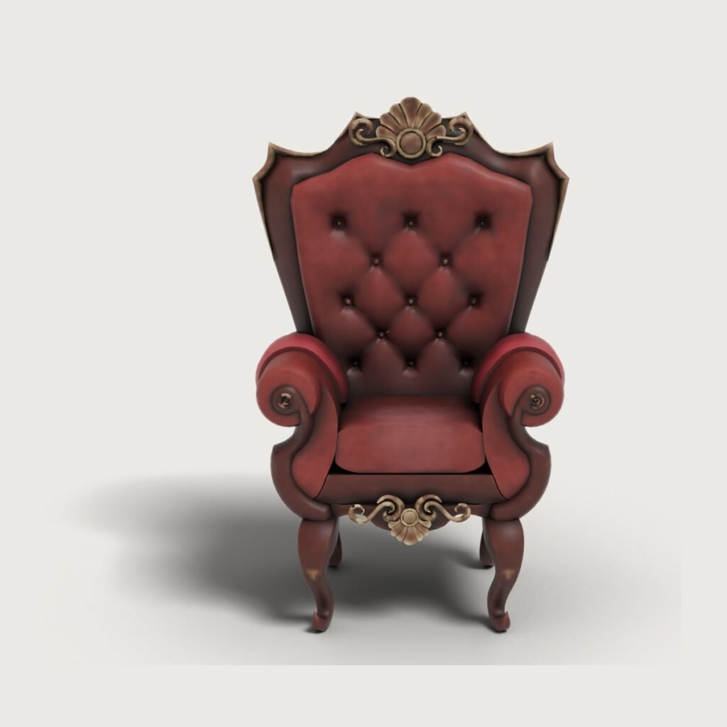 Baroque Throne Chair view 5