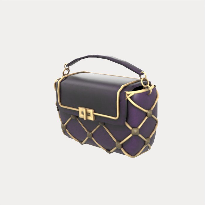 Black Quilted Evening Bag with Gold Cage view 10