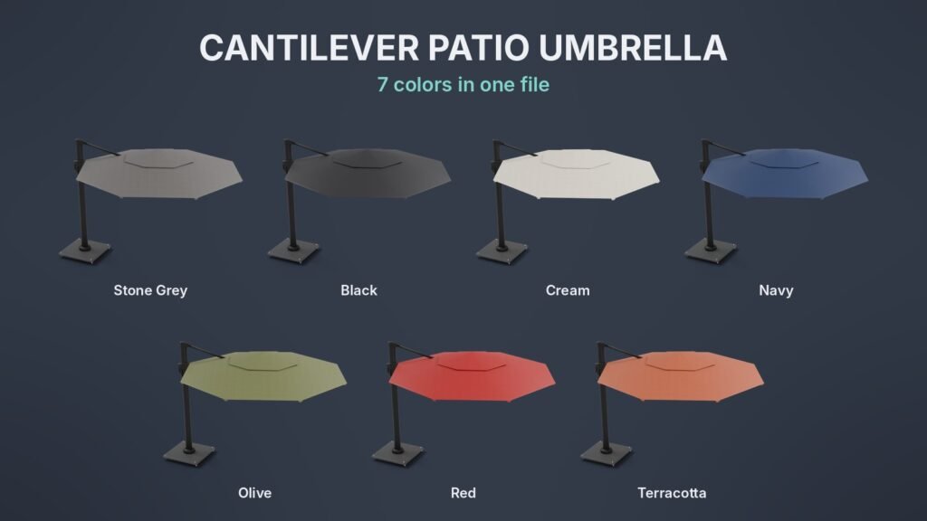 Cantilever Patio Umbrella view 2