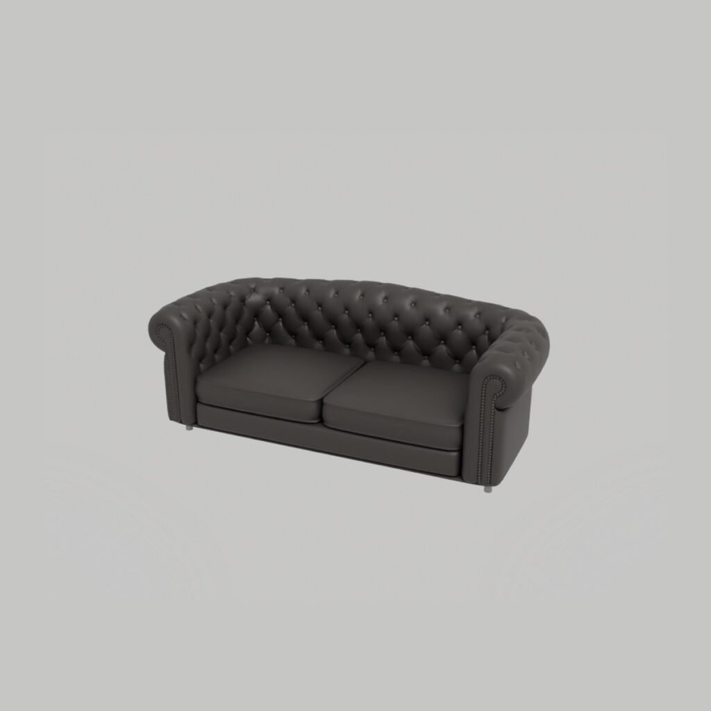 Chesterfield Tufted Sofa view 4