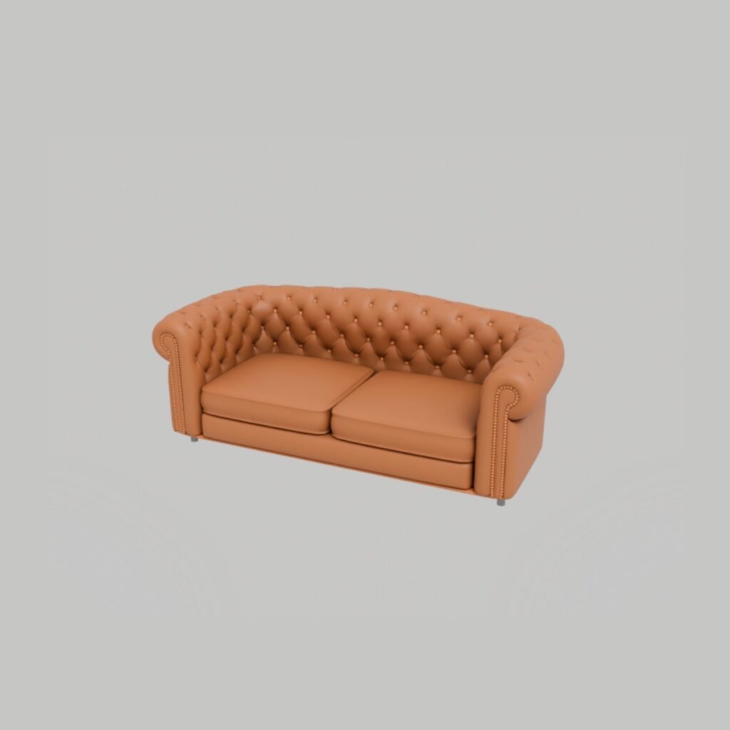 Chesterfield Tufted Sofa view 5