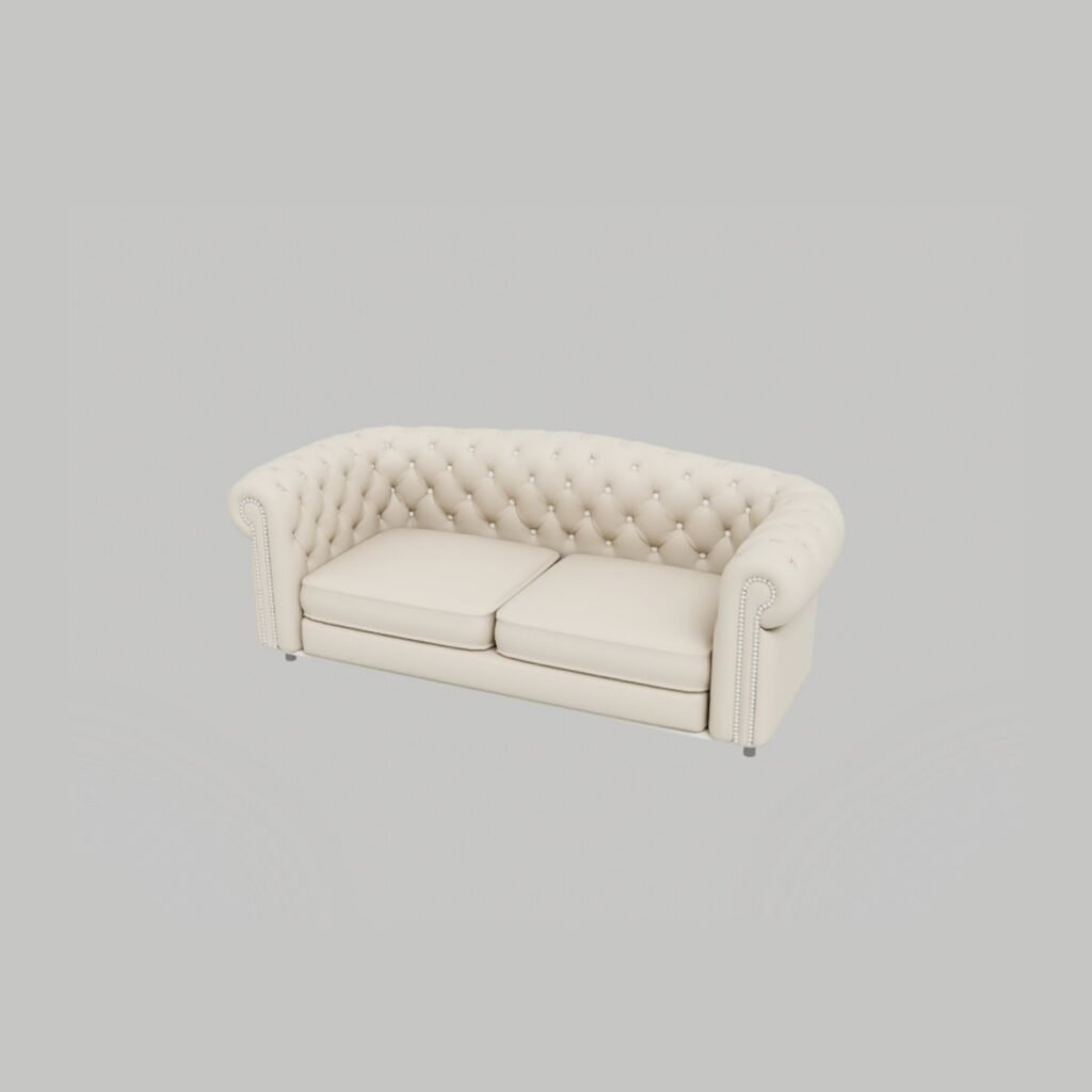Chesterfield Tufted Sofa view 6