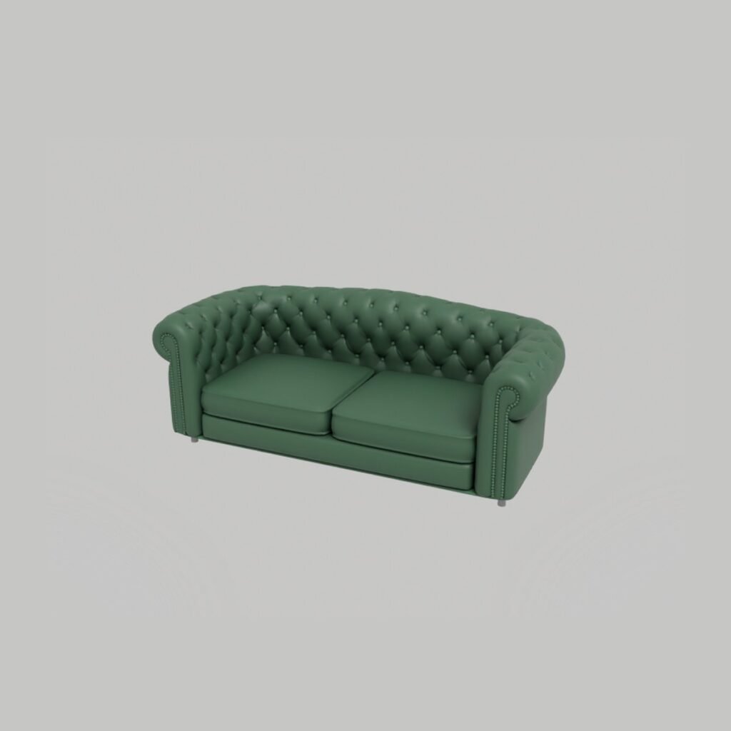 Chesterfield Tufted Sofa view 7