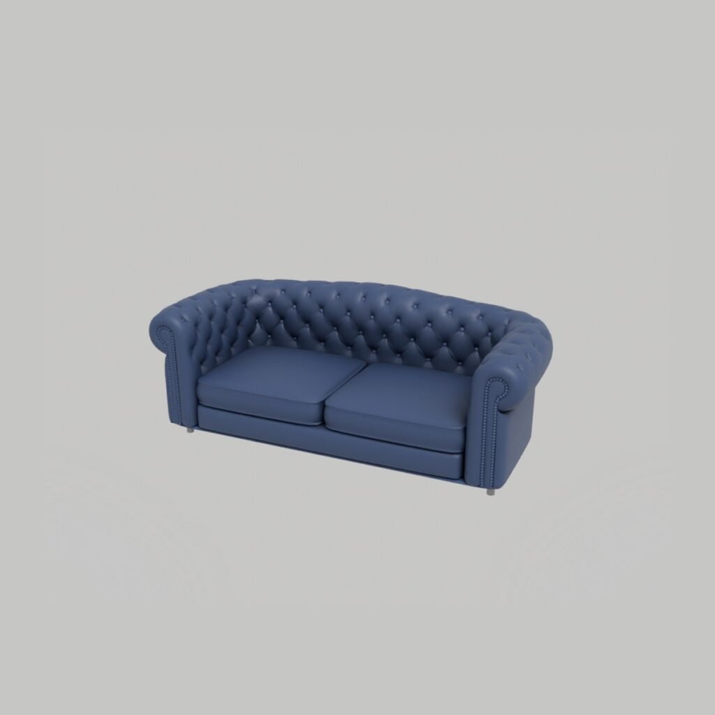 Chesterfield Tufted Sofa view 8