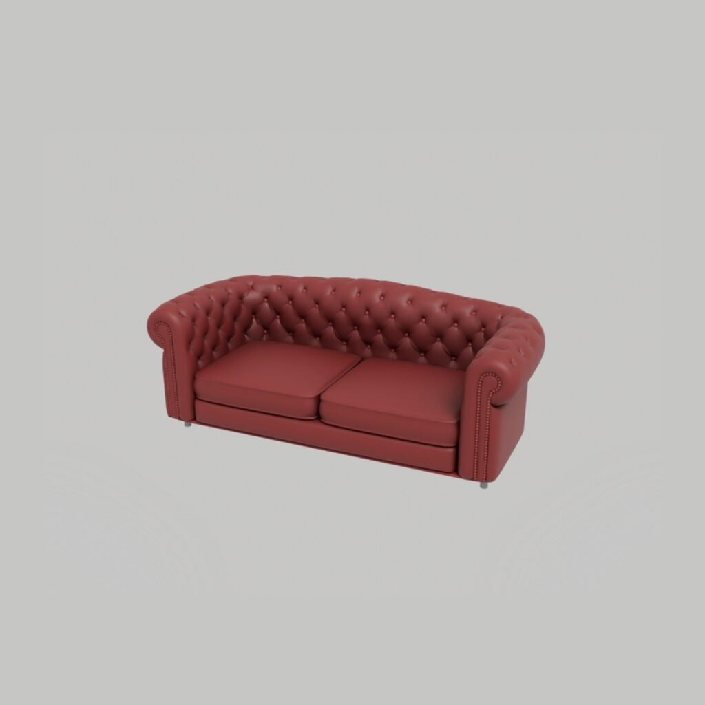 Chesterfield Tufted Sofa view 9