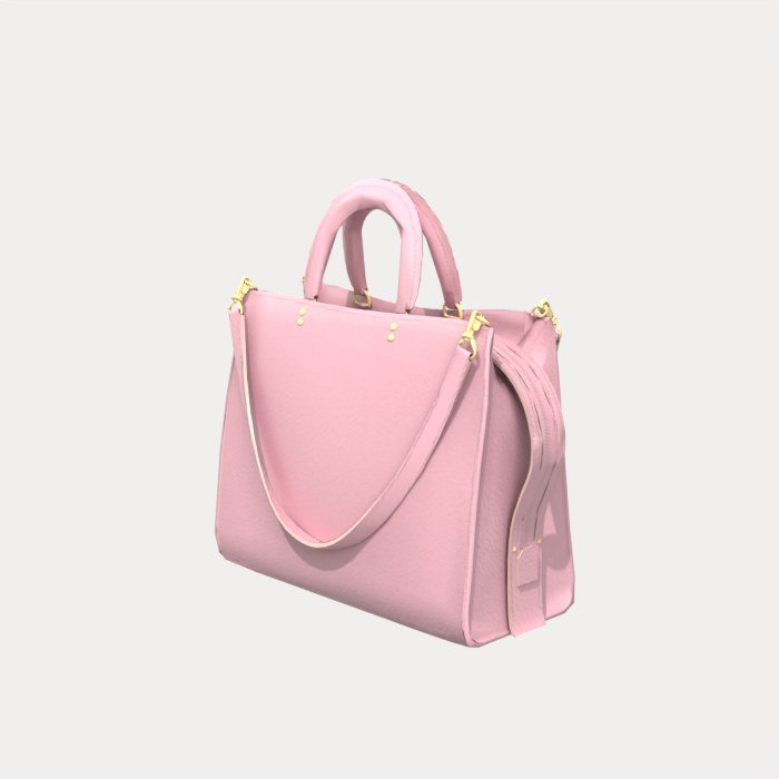 Cream Structured Leather Tote view 5