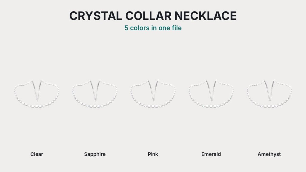 Crystal Collar Necklace view 4