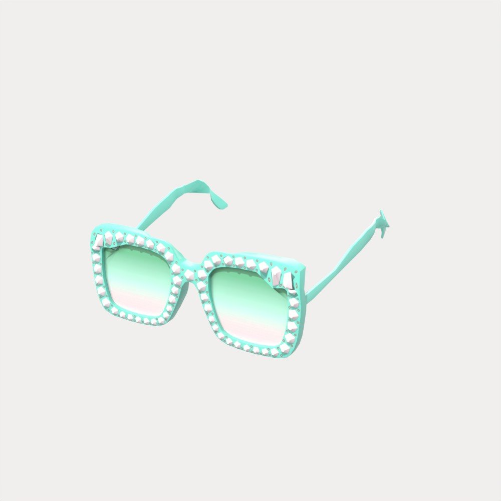 Crystal Square Sunglasses view 6