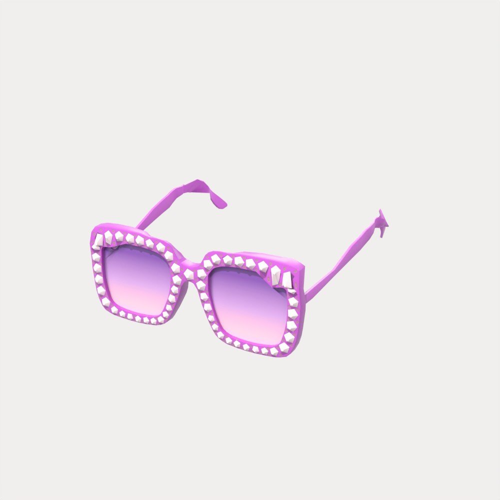 Crystal Square Sunglasses view 4