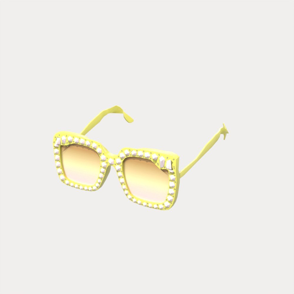 Crystal Square Sunglasses view 7