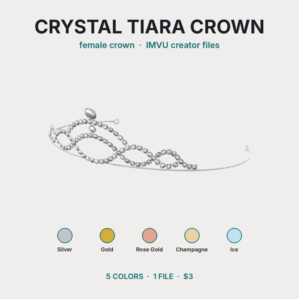 Crystal Tiara Crown IMVU file preview