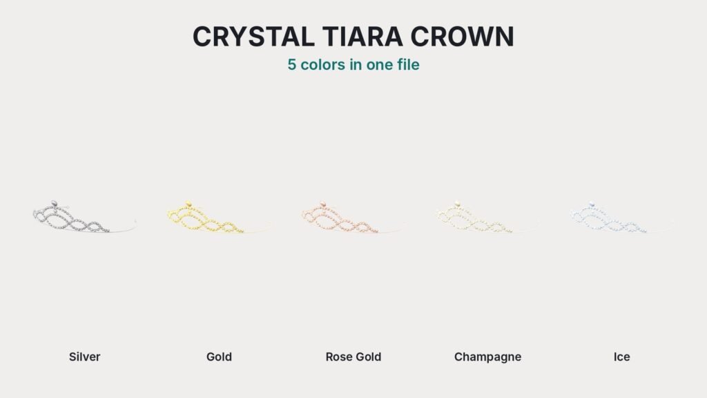 Crystal Tiara Crown view 5