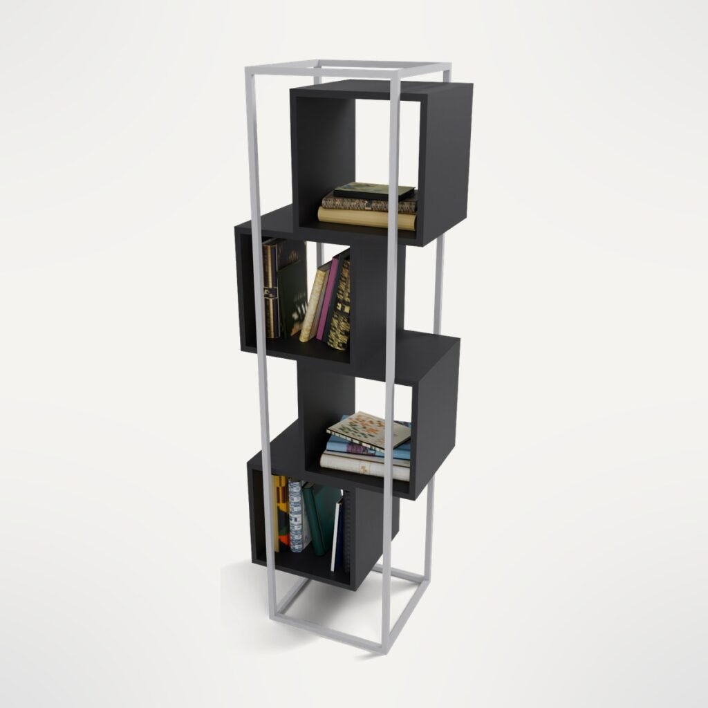 Cube Bookcase with Books view 6