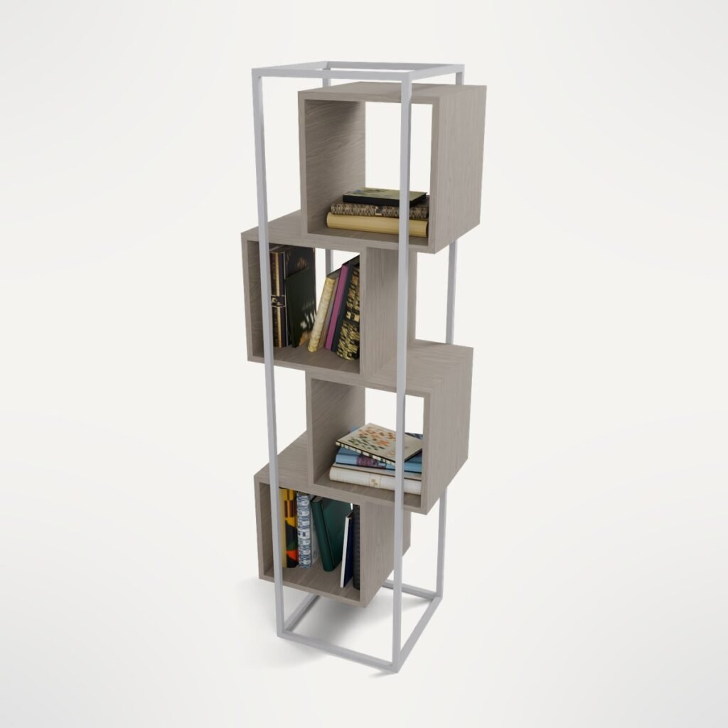 Cube Bookcase with Books view 7