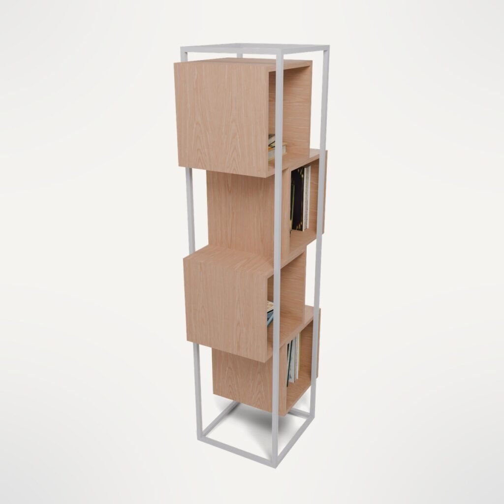 Cube Bookcase with Books view 4
