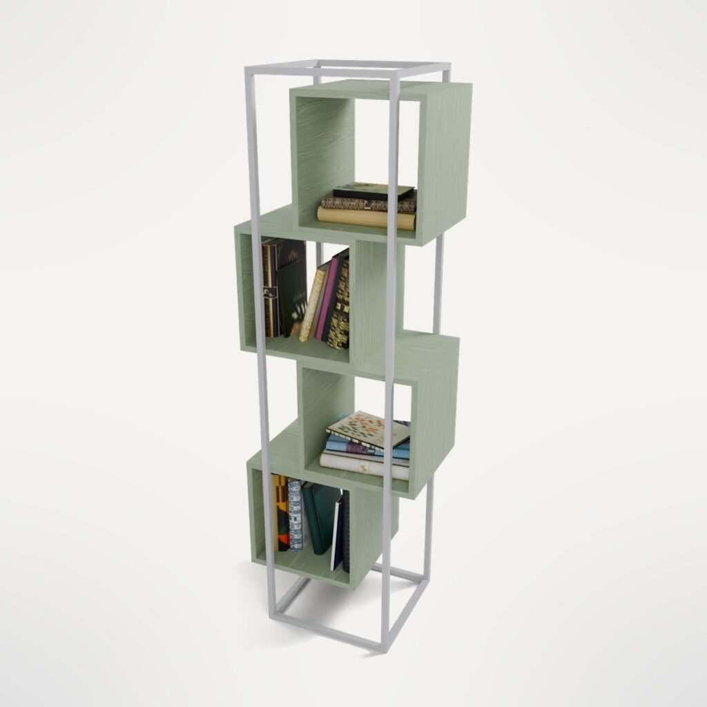 Cube Bookcase with Books view 8