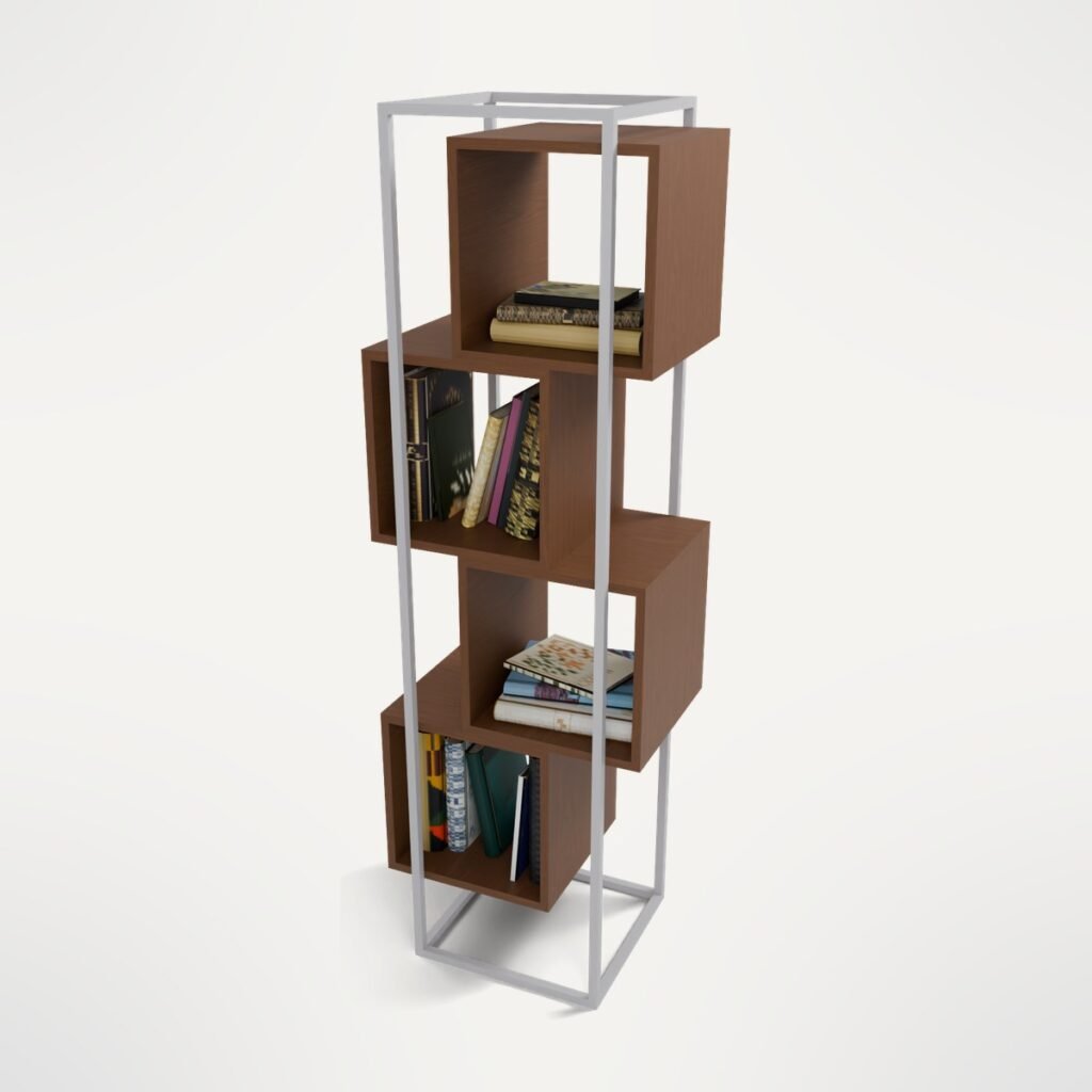 Cube Bookcase with Books view 9