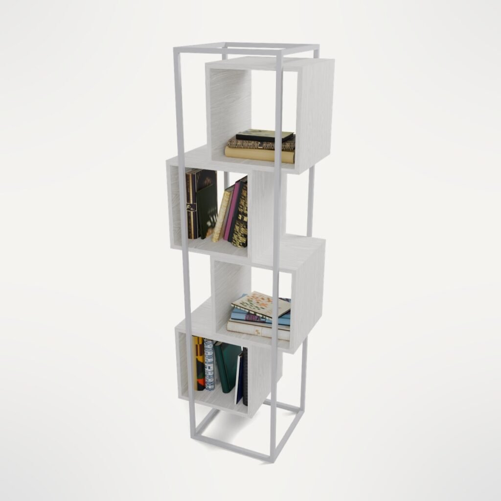 Cube Bookcase with Books view 10