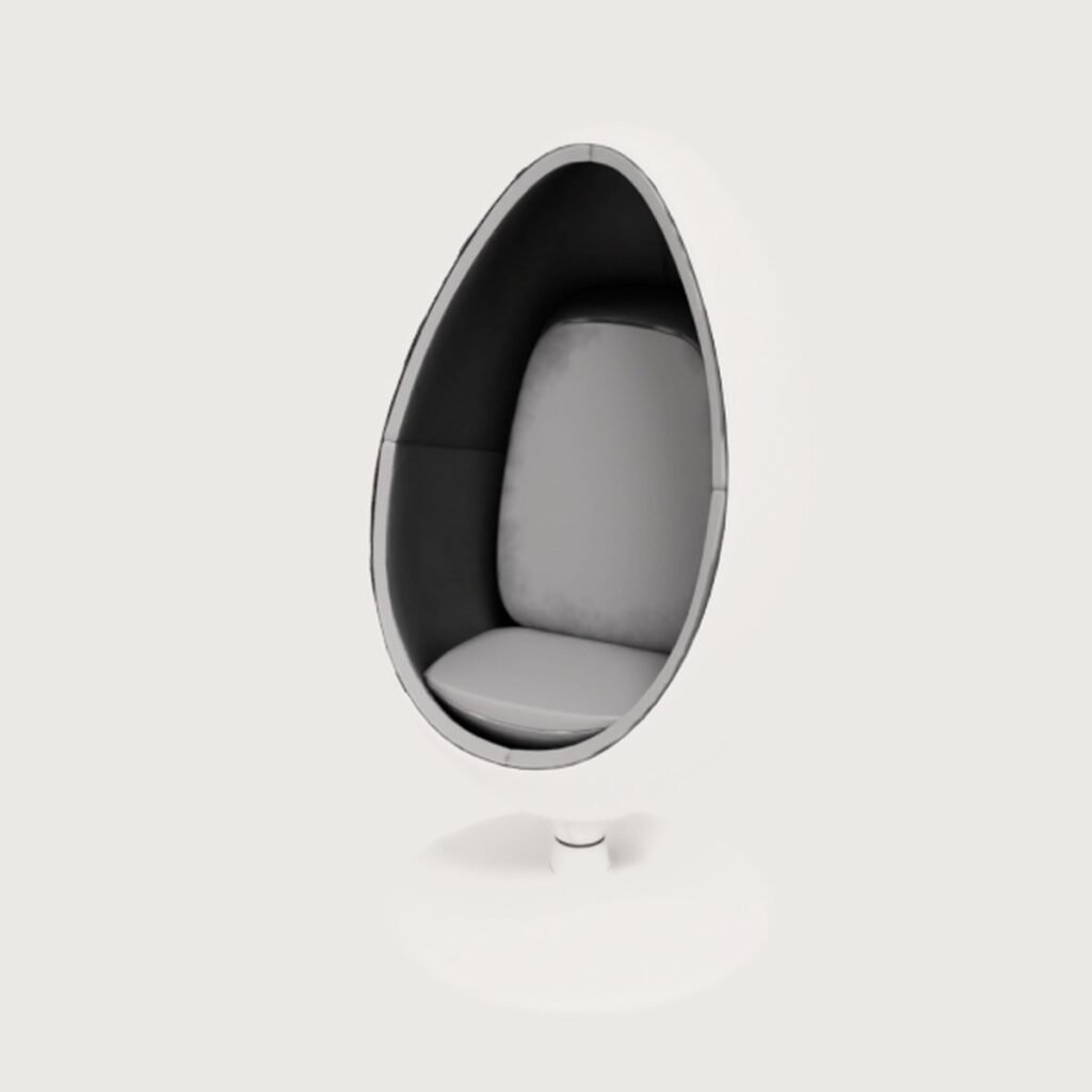 Retro Egg Chair view 9