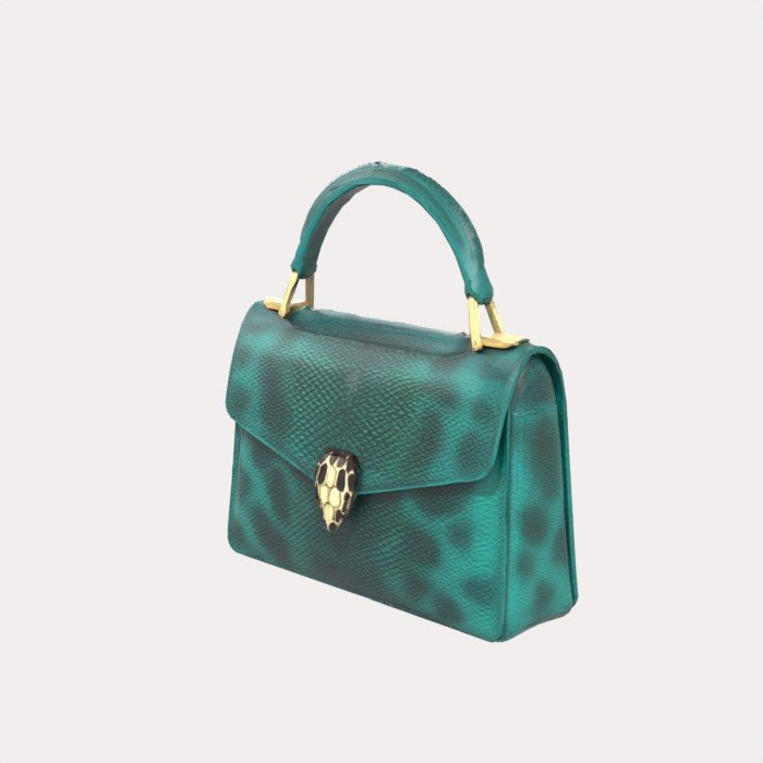 Emerald Snake-Embossed Handbag IMVU file