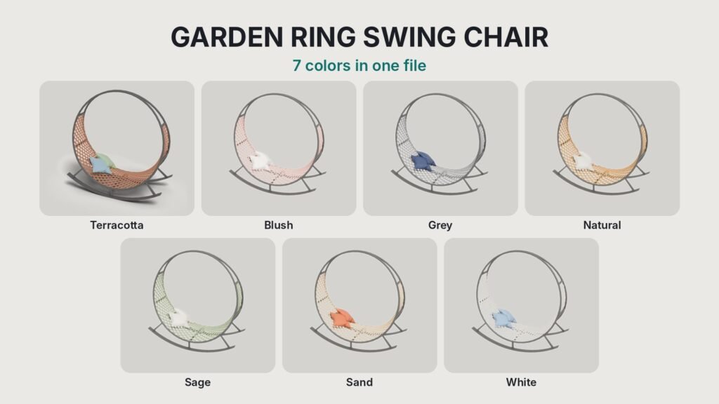 Garden Ring Swing Chair view 2