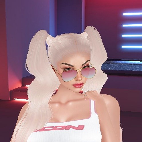 Glasses IMVU creator files on an avatar