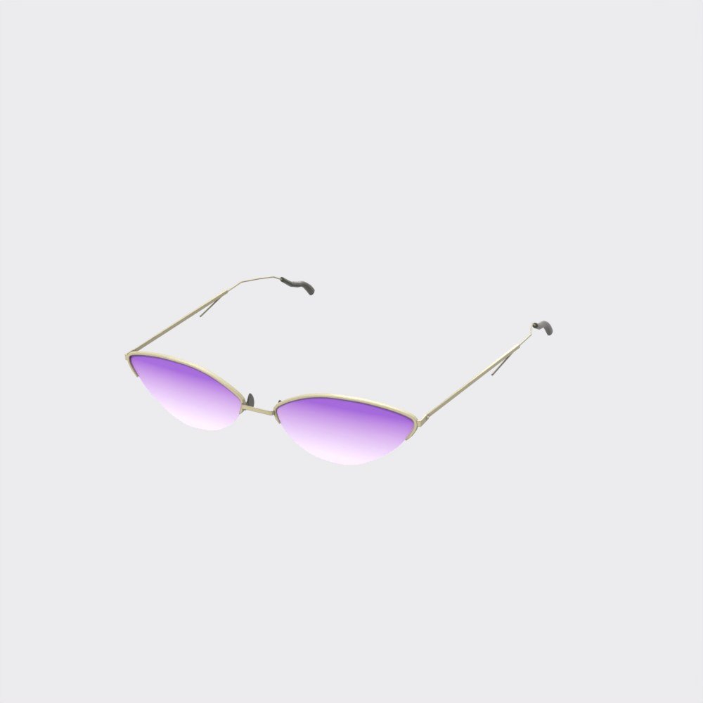 Gold Cat-Eye Sunglasses view 5