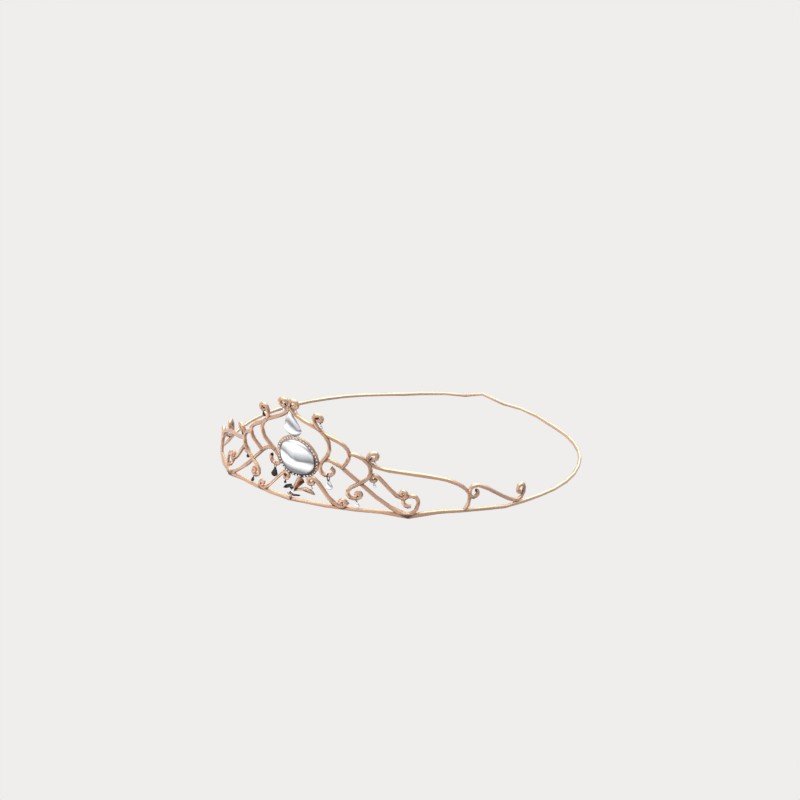 Gold Filigree Tiara Crown view 9