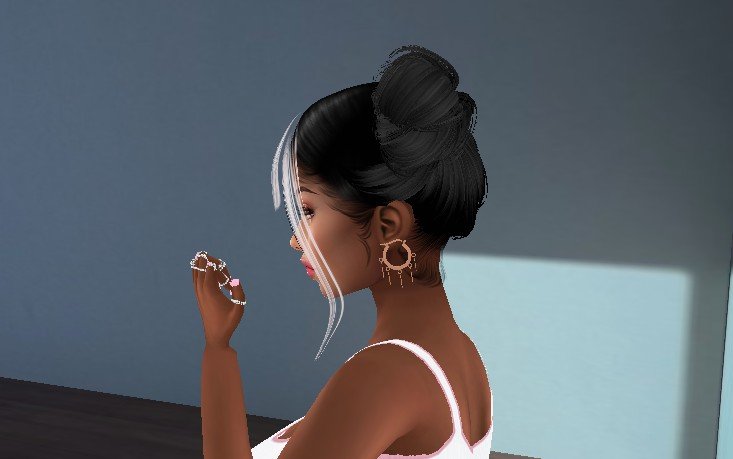 Gold Star Hoop Earrings view 2