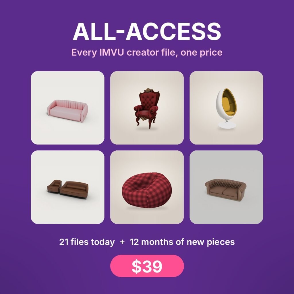 All-Access: IMVU Creator Library IMVU file preview