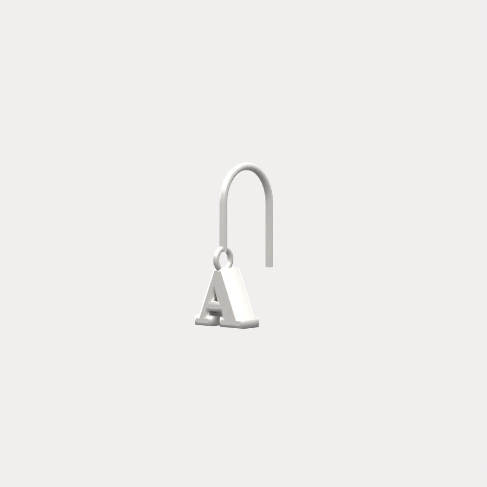 Initial Letter Drop Earrings (A–Z) view 4