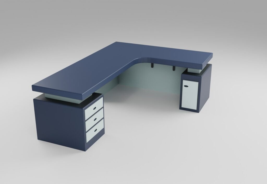 L-Shaped Office Desk view 5