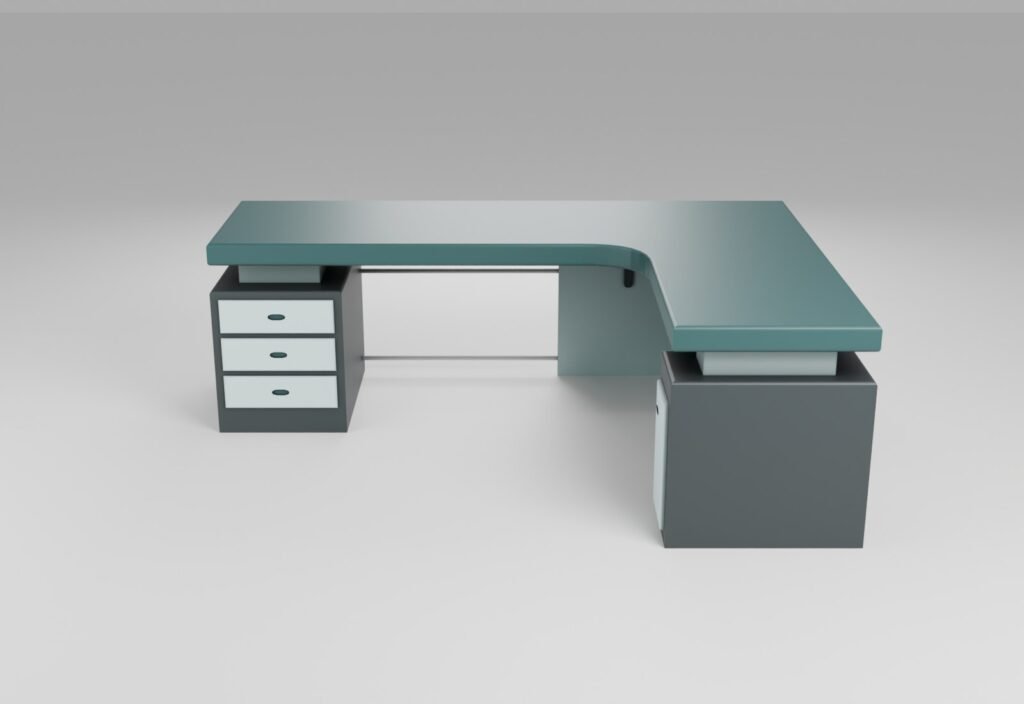 L-Shaped Office Desk view 10