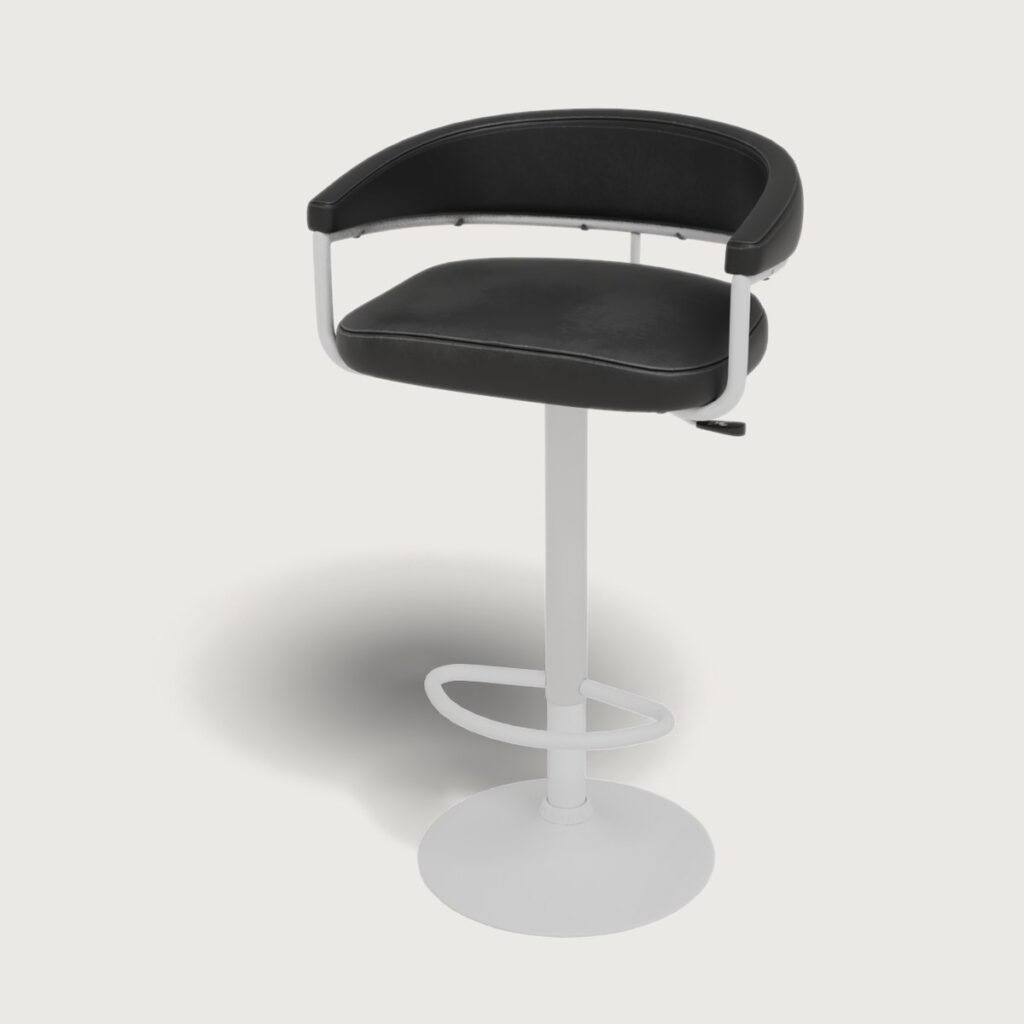 Leather High Bar Stool view 2