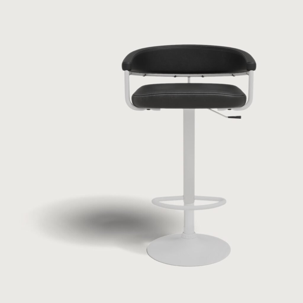 Leather High Bar Stool view 4
