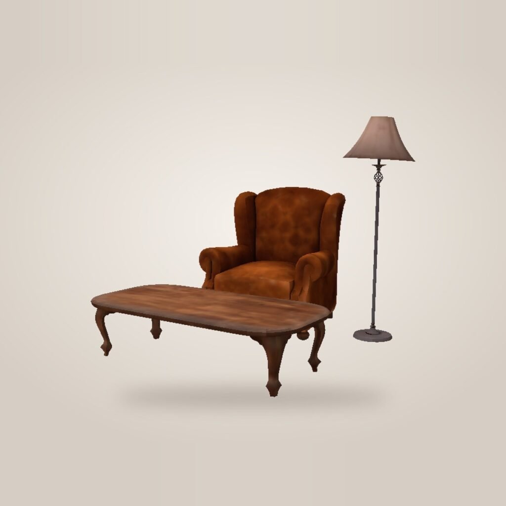Leather Reading Corner Set IMVU file preview