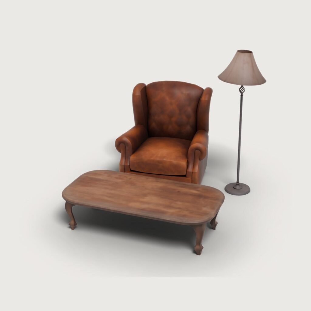 Leather Reading Corner Set view 3