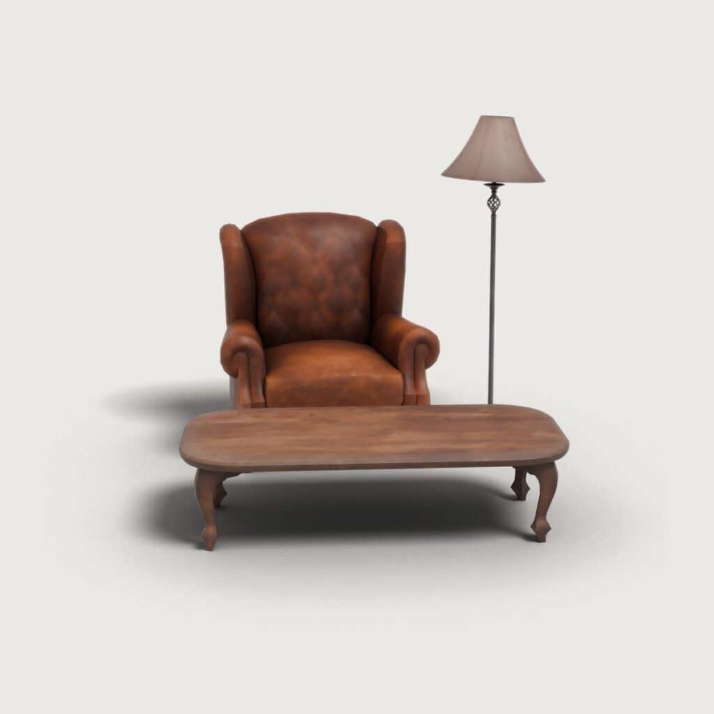 Leather Reading Corner Set view 5
