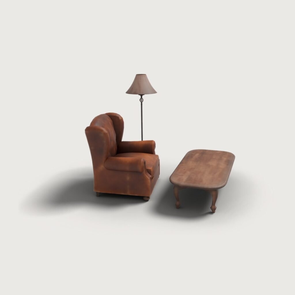 Leather Reading Corner Set view 4