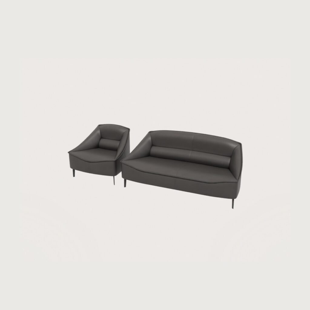 Leather Sofa and Armchair Set view 6