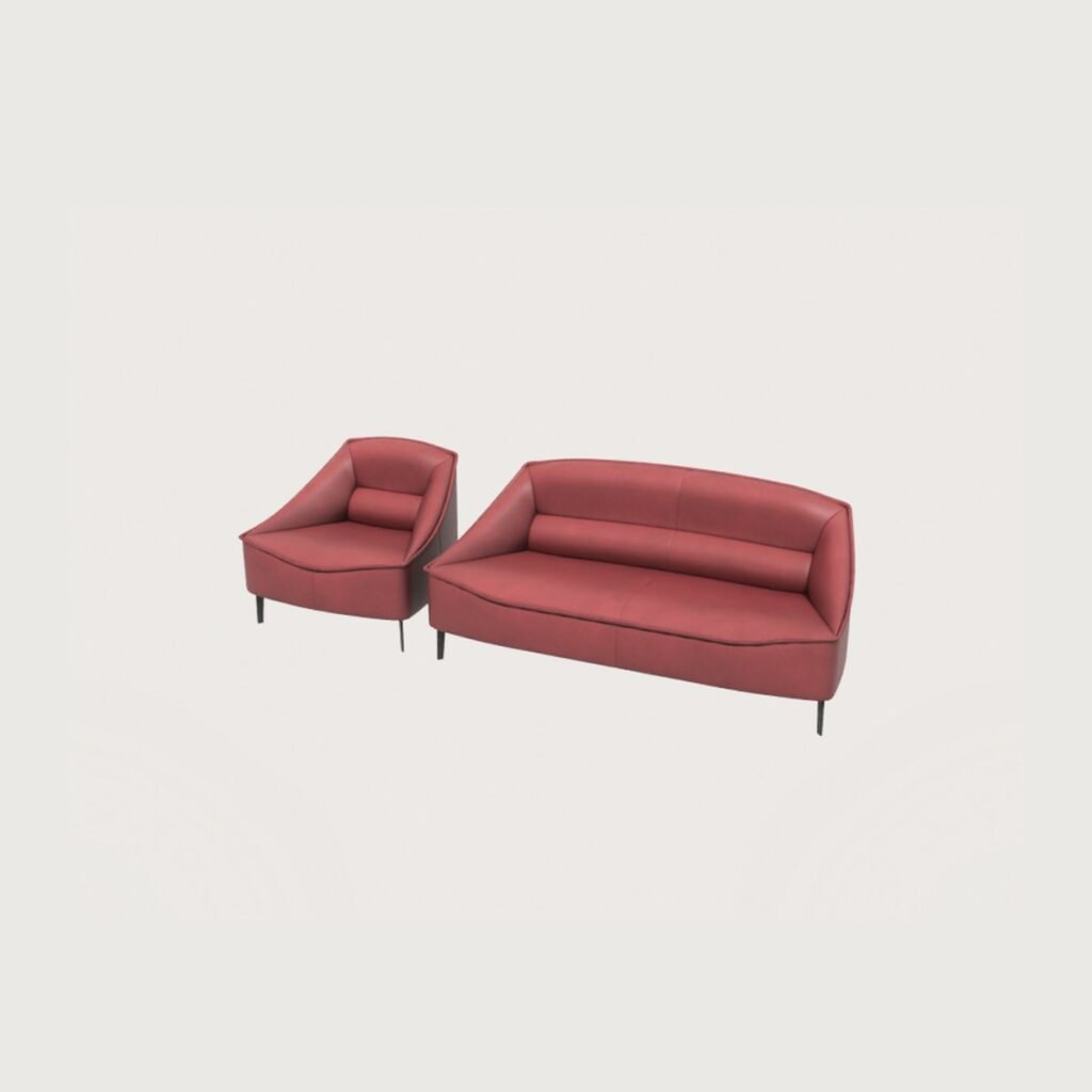 Leather Sofa and Armchair Set view 7