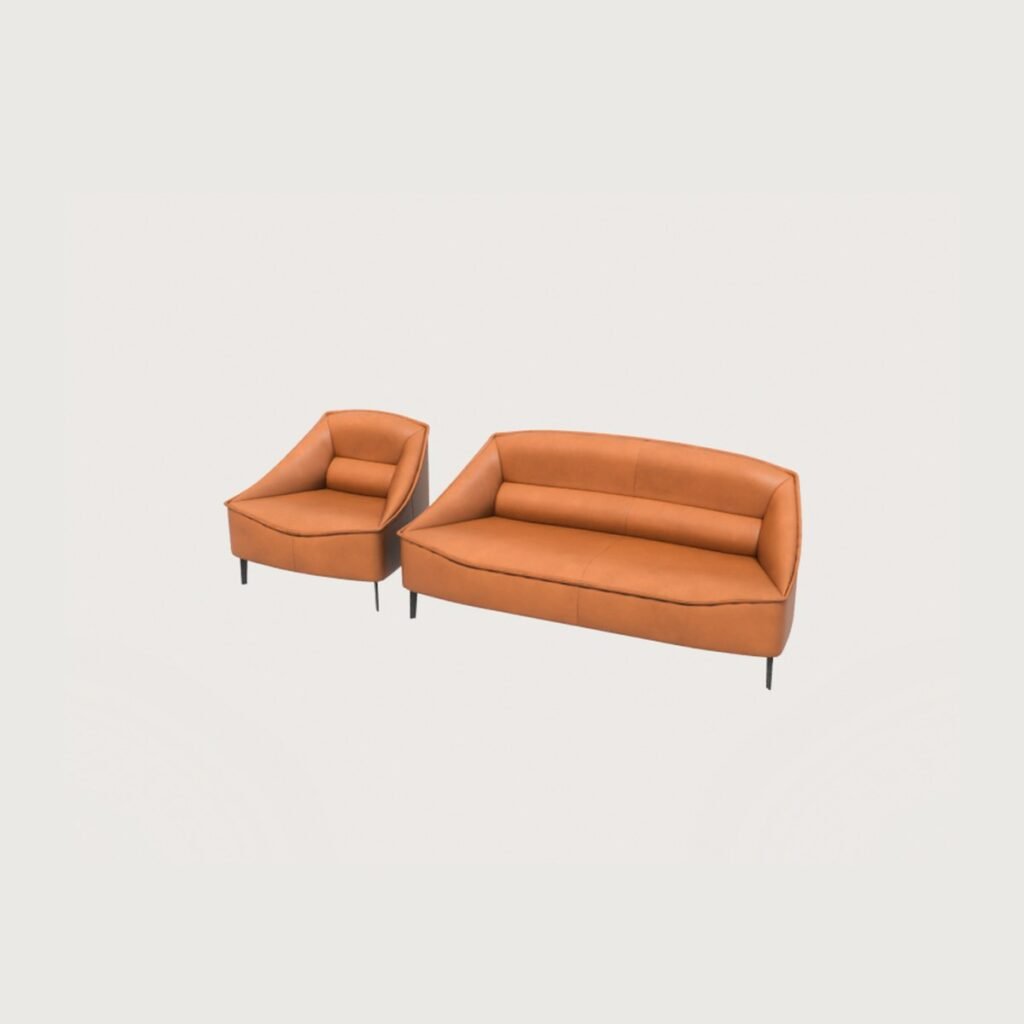Leather Sofa and Armchair Set view 8