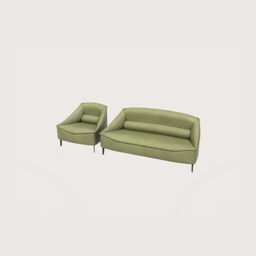 Leather Sofa and Armchair Set view 12