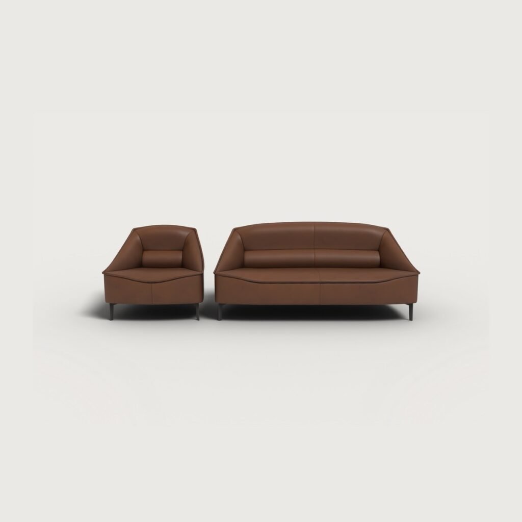 Leather Sofa and Armchair Set view 5