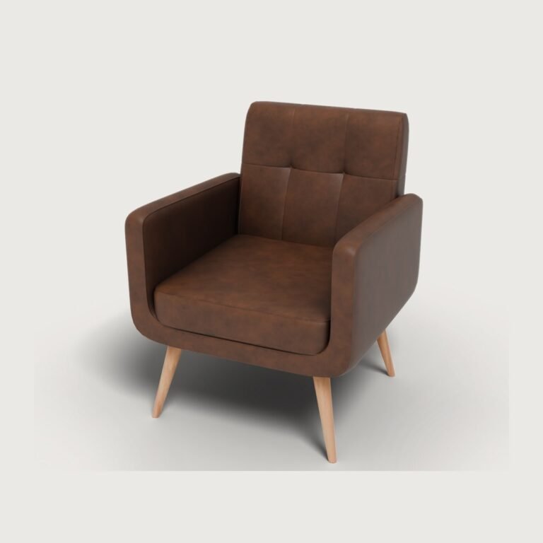 Mid Century Leather Armchair IMVU file