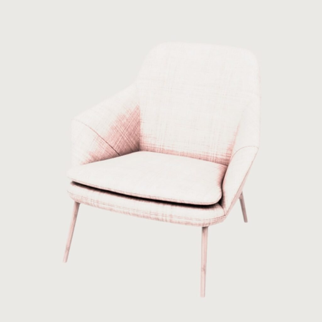 Modern Fabric Armchair view 7